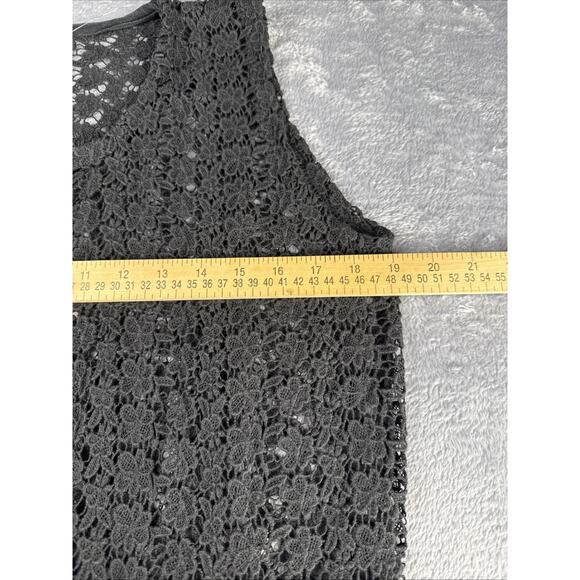 Women’s Long Line Cardigan Crochet Open Knit Lace Witchy Whimsigoth Fairy Grunge - Picture 6 of 7